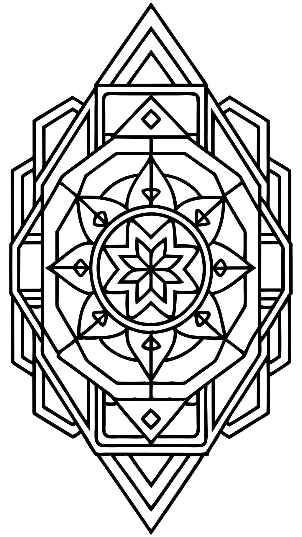 geometric coloring pages